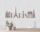 Paris Vinyl Decals Silhouette Modern Wall Art Sticker